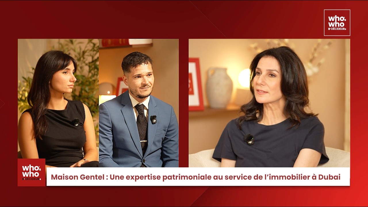 Lucas Gentel-Dehenne et Emma Bouyoucef sur le plateau de Who's Who Décideur